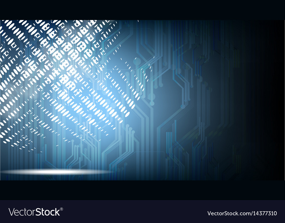 Abstract technological dotted global on circuit