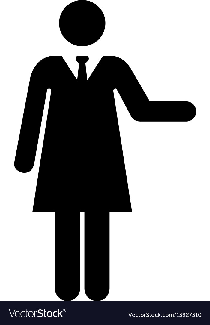 Businesswoman icon pictograph symbol