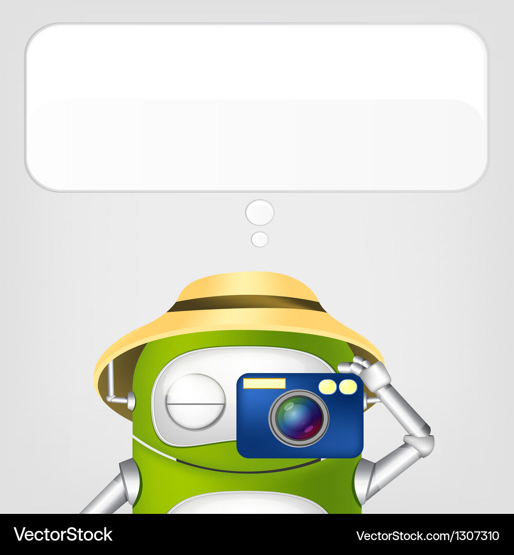 Cute robot Royalty Free Vector Image - VectorStock