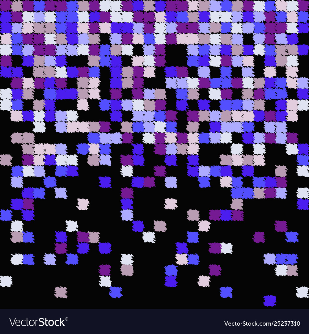 Fading blue and violet pixel pattern