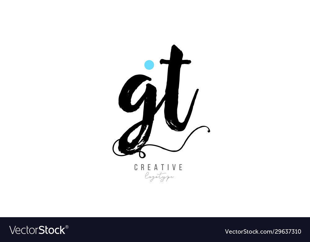 Gt g t vintage letter alphabet combination logo