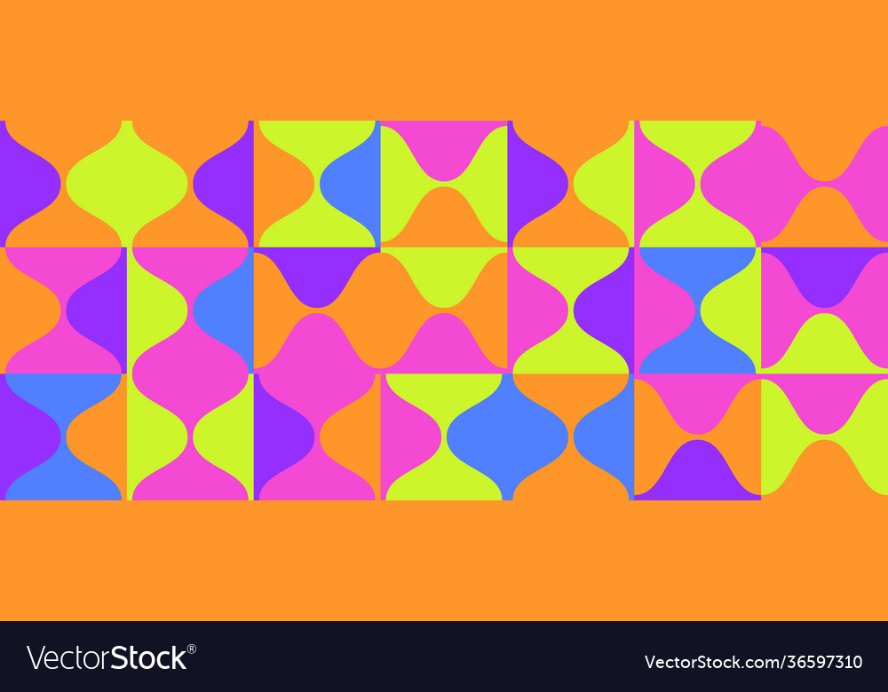 Neon abstract pattern design vector image Neon abstract pattern design