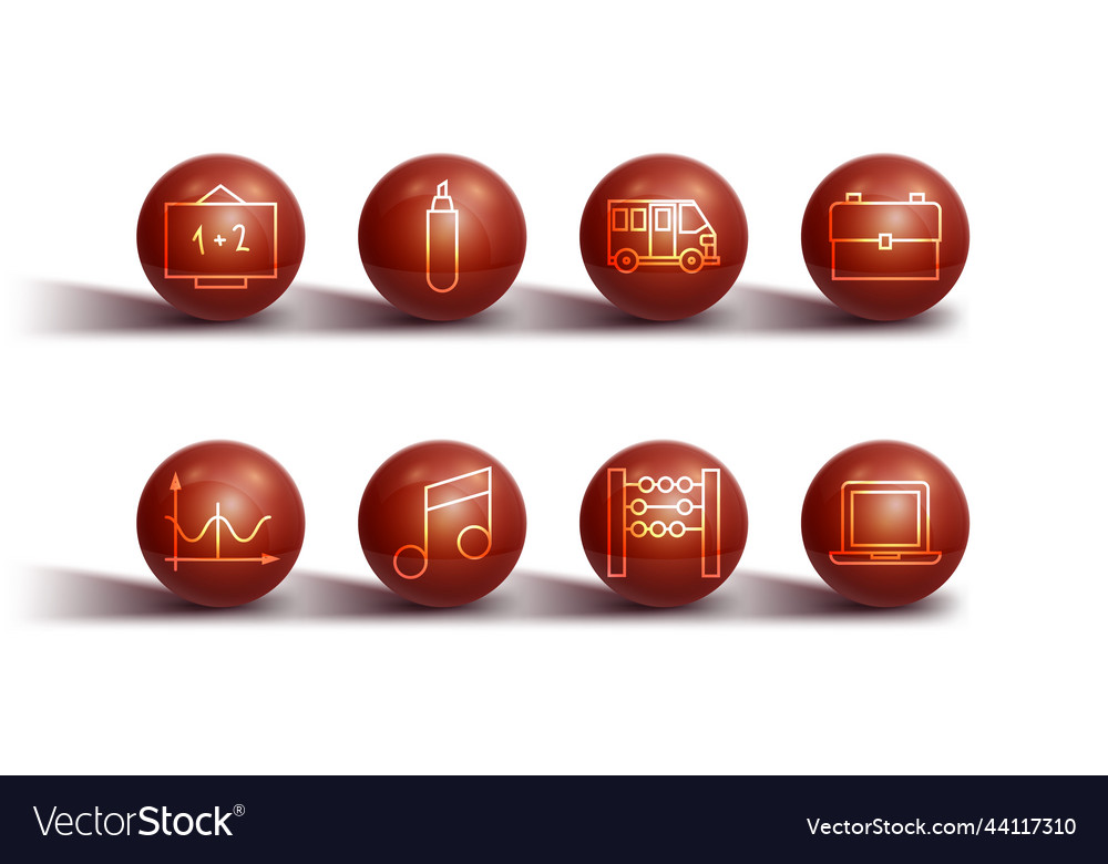 Set line chalkboard graph schedule chart vector image Set line chalkboard graph schedule chart