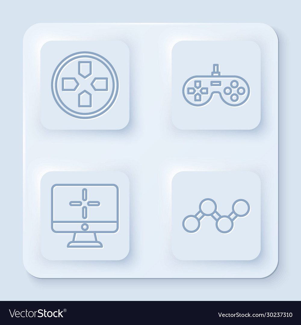 Set line gamepad computer monitor