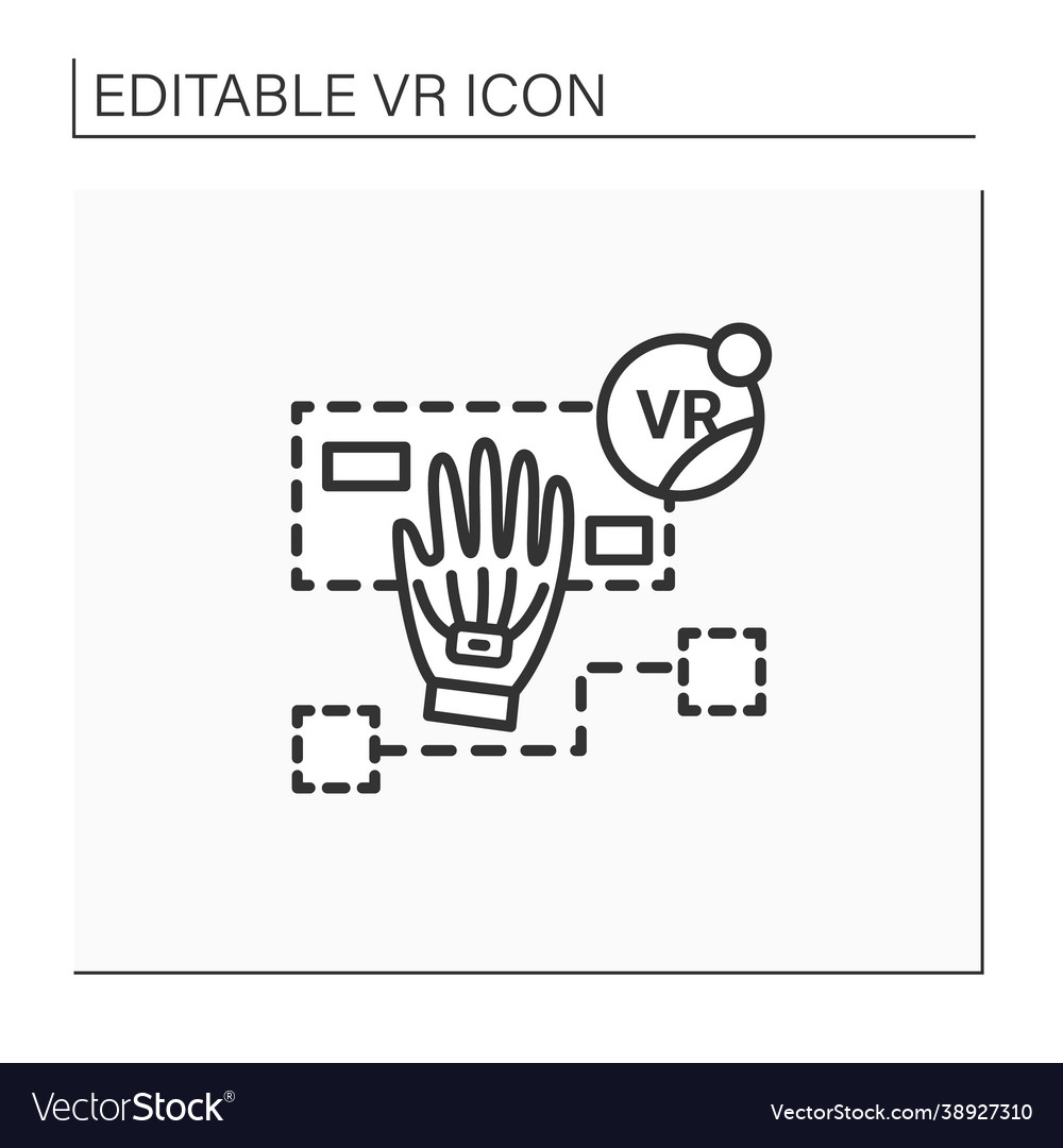 Simulation based learning line icon Vector Image Simulation based learning line icon