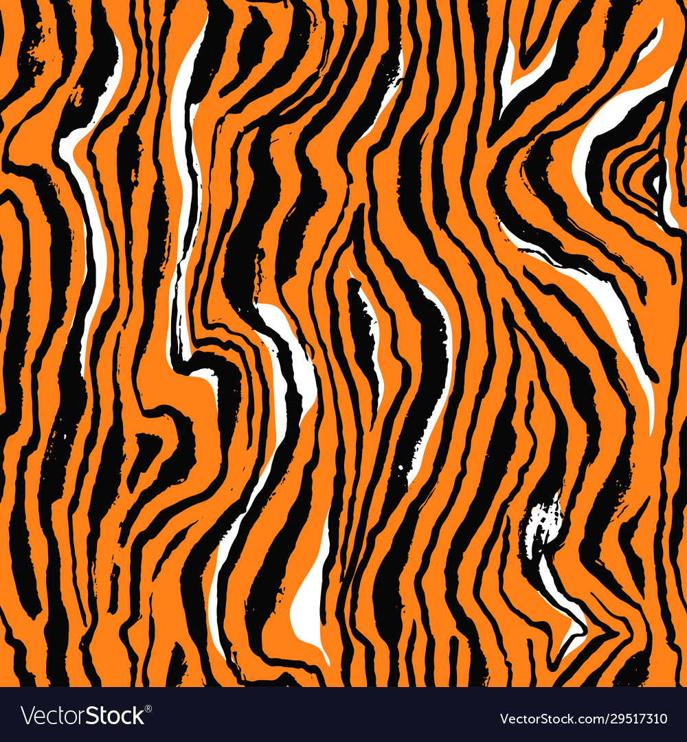 Tiger print seamless pattern