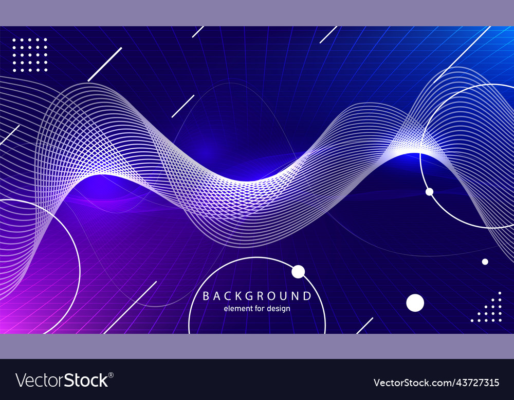 Abstract wave background element for design vector image Abstract wave background element for design