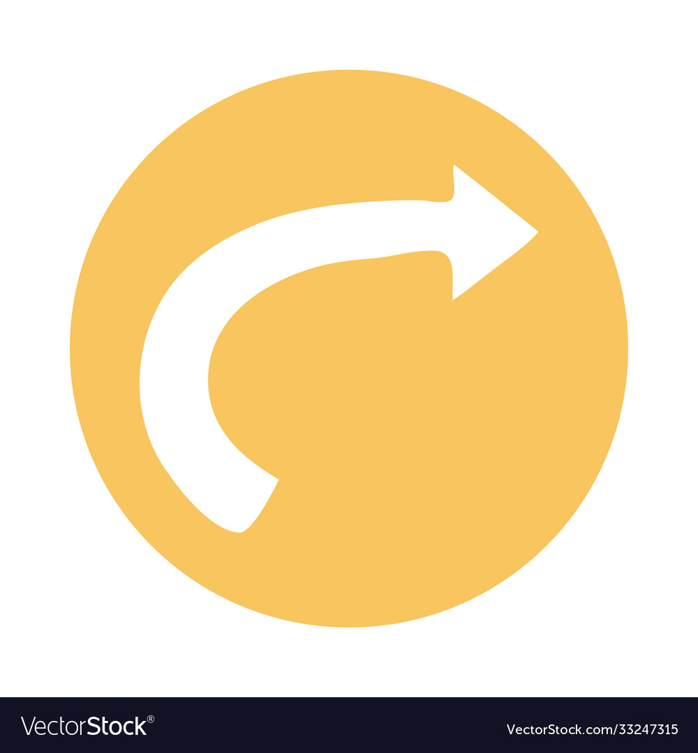 Arrow up and right direction block style