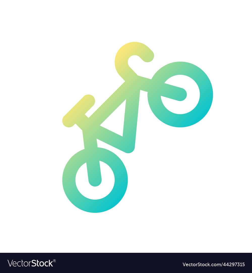 Bicycle pixel perfect gradient linear ui icon