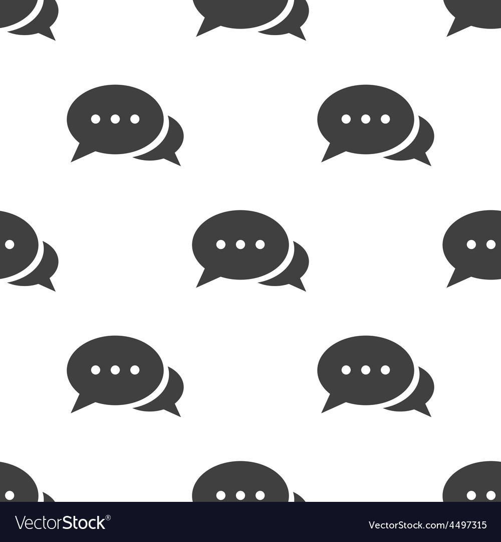 Chat Bubble Seamless Pattern