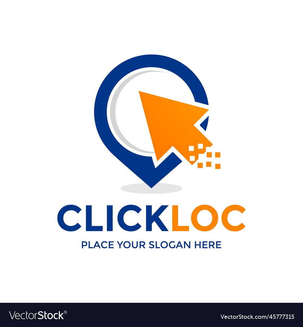 Click location logo template this design use vector image Click location logo template this design use