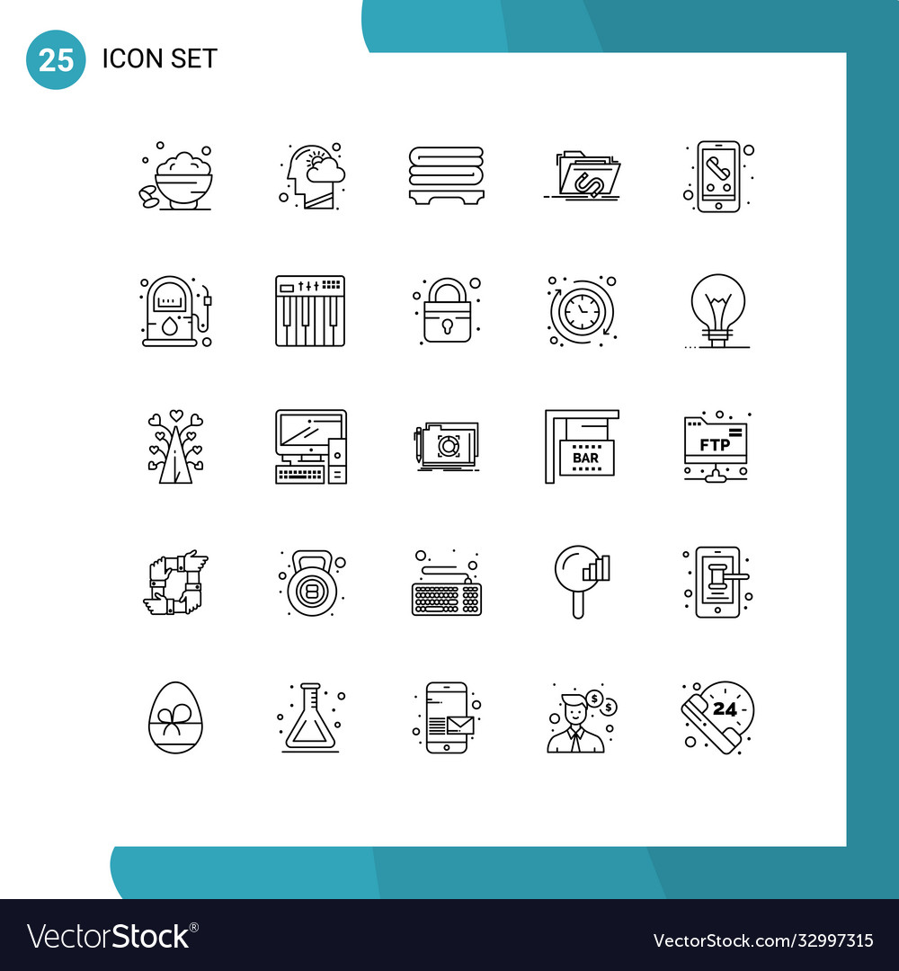 Editable line pack 25 simple lines software