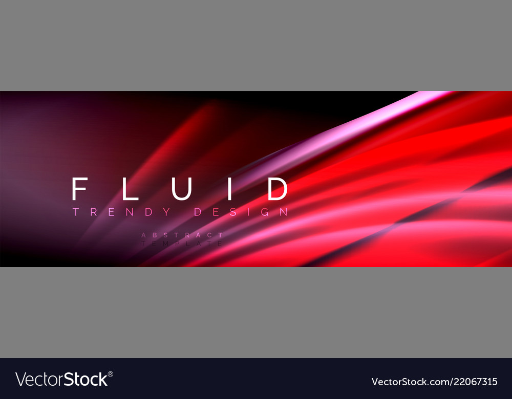 Fluid color wave line background trendy abstract Vector Image Fluid color wave line background trendy abstract