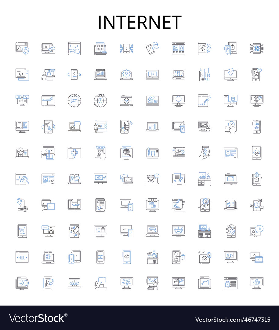 Internet Kontur Icons Sammlung Netz Web
