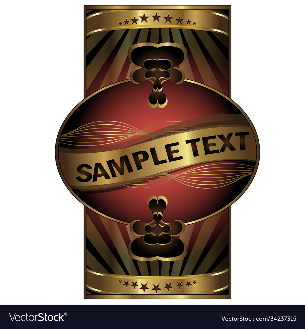 Label for design bottles and boxes with drinks