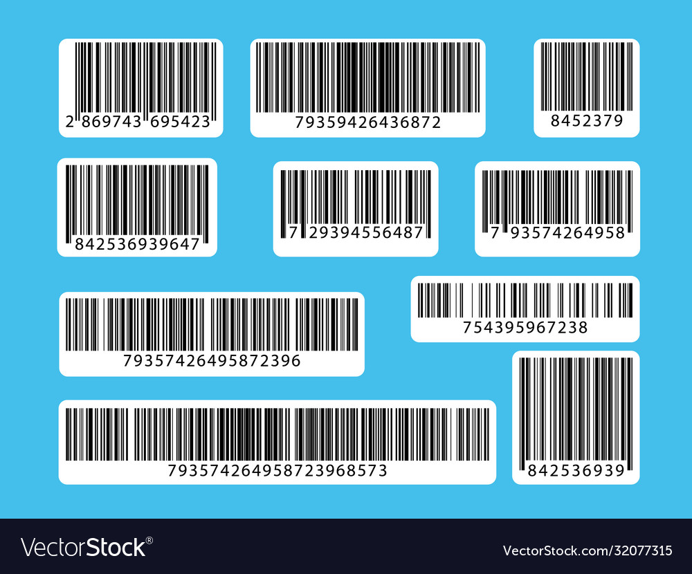 Set barcodes collection qr codes vector image Set barcodes collection qr codes