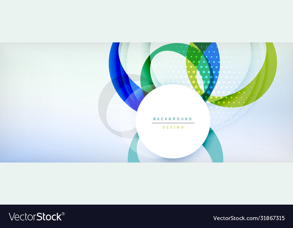 Trendy simple circle abstract background dynamic Vector Image Trendy simple circle abstract background dynamic