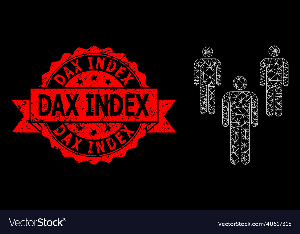 Triangular network mesh men image and textured dax