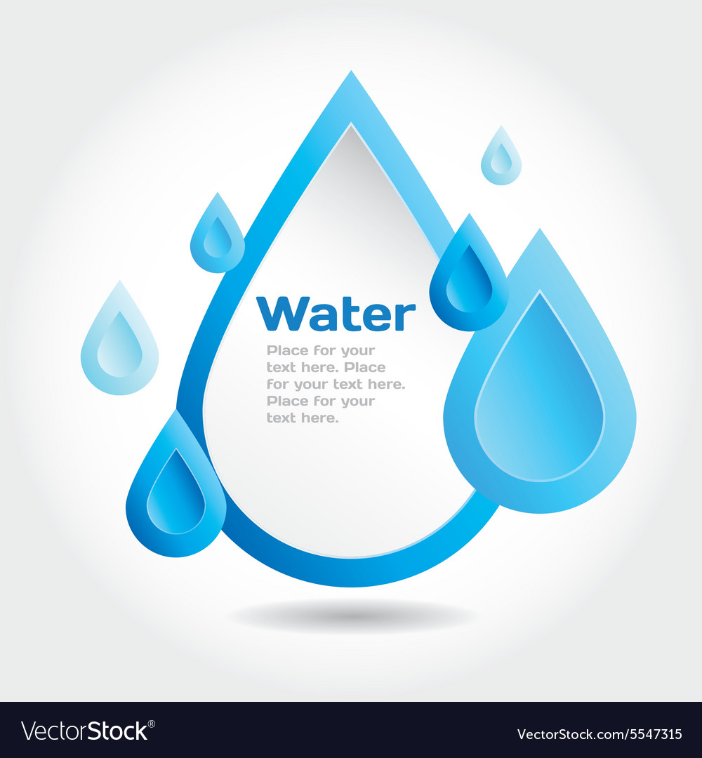 Water drop for info graphic