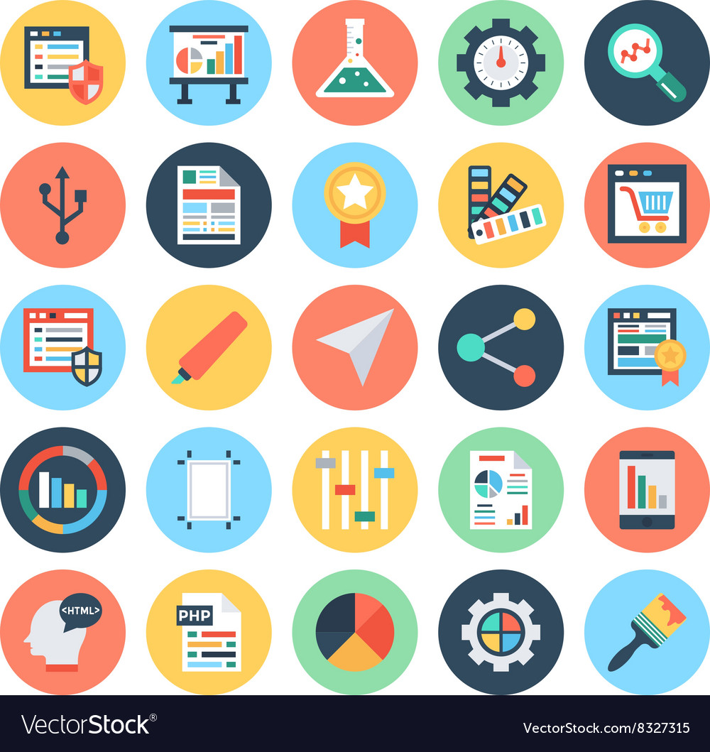 Web design and development 3 vector image Web design and development 3