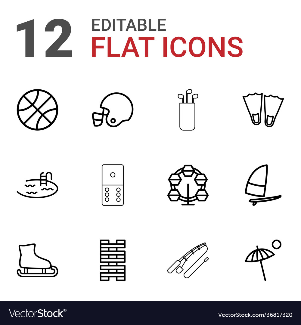 12 recreation icons