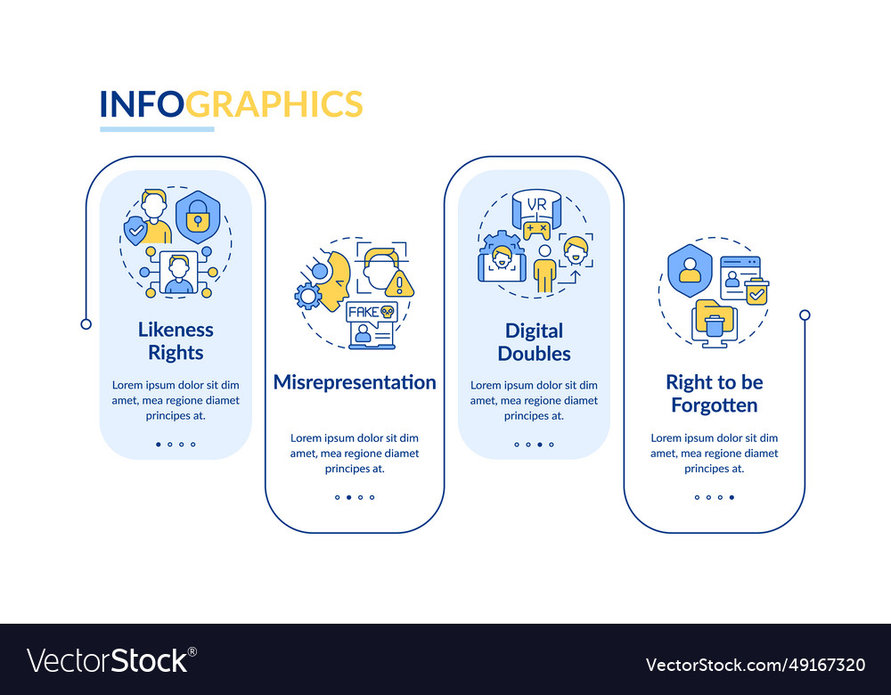 2d cyber law layout with linear icons concept