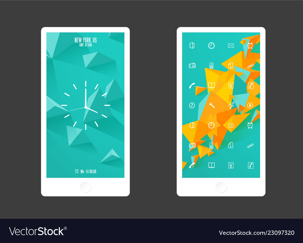 Abstract colored background with different shapes vector image Abstract colored background with different shapes