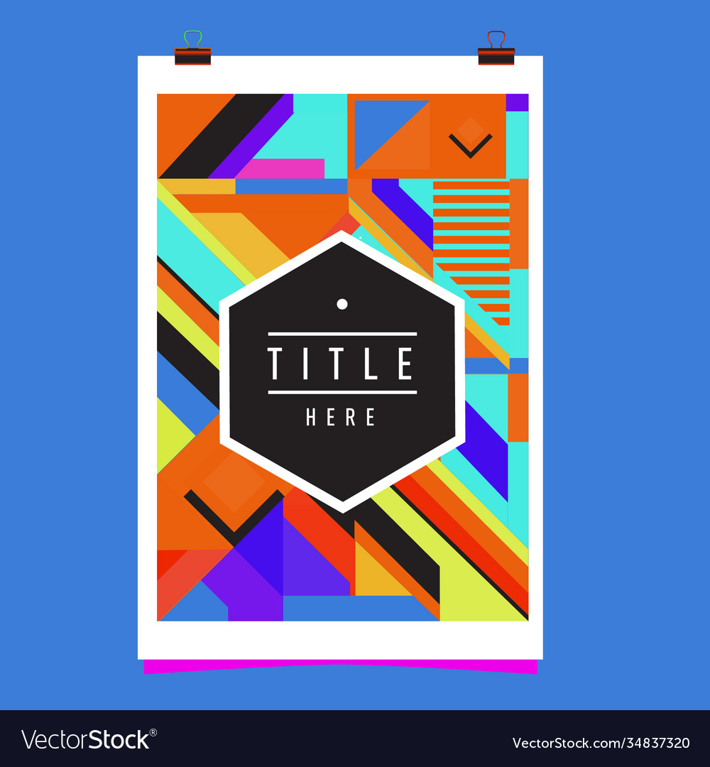 Abstract colorful geometric pattern background