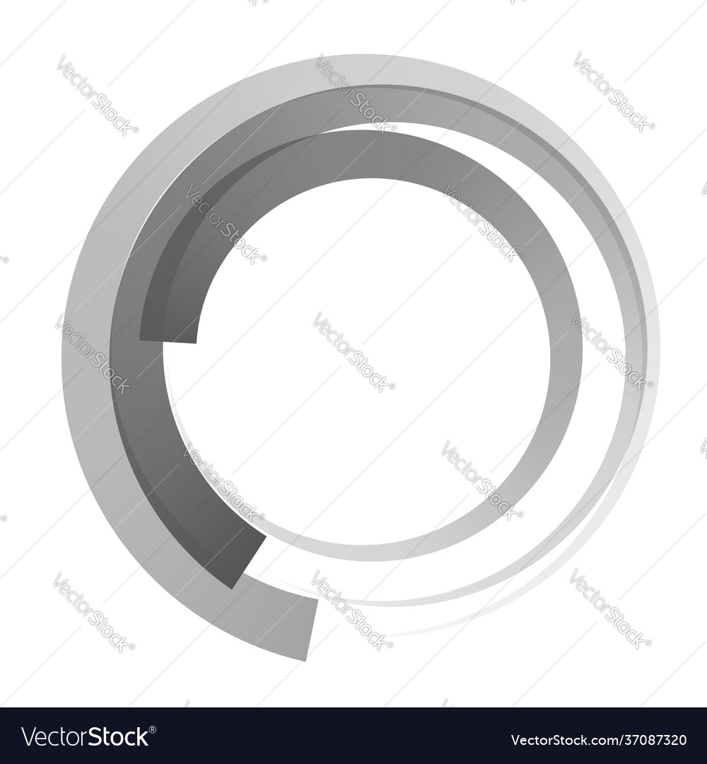 Circular concentric element abstract circle vector image Circular concentric element abstract circle
