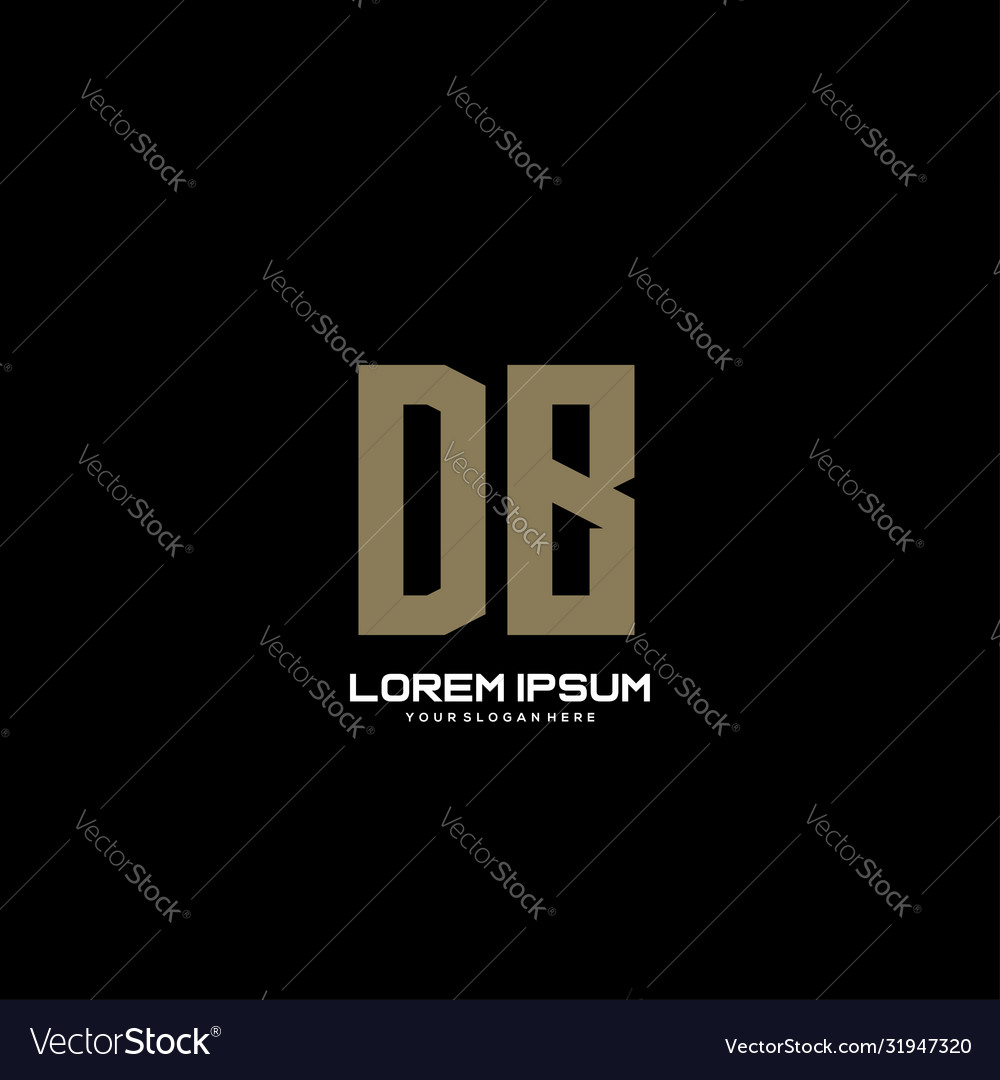 DB Initial Logo - Modern Monogram