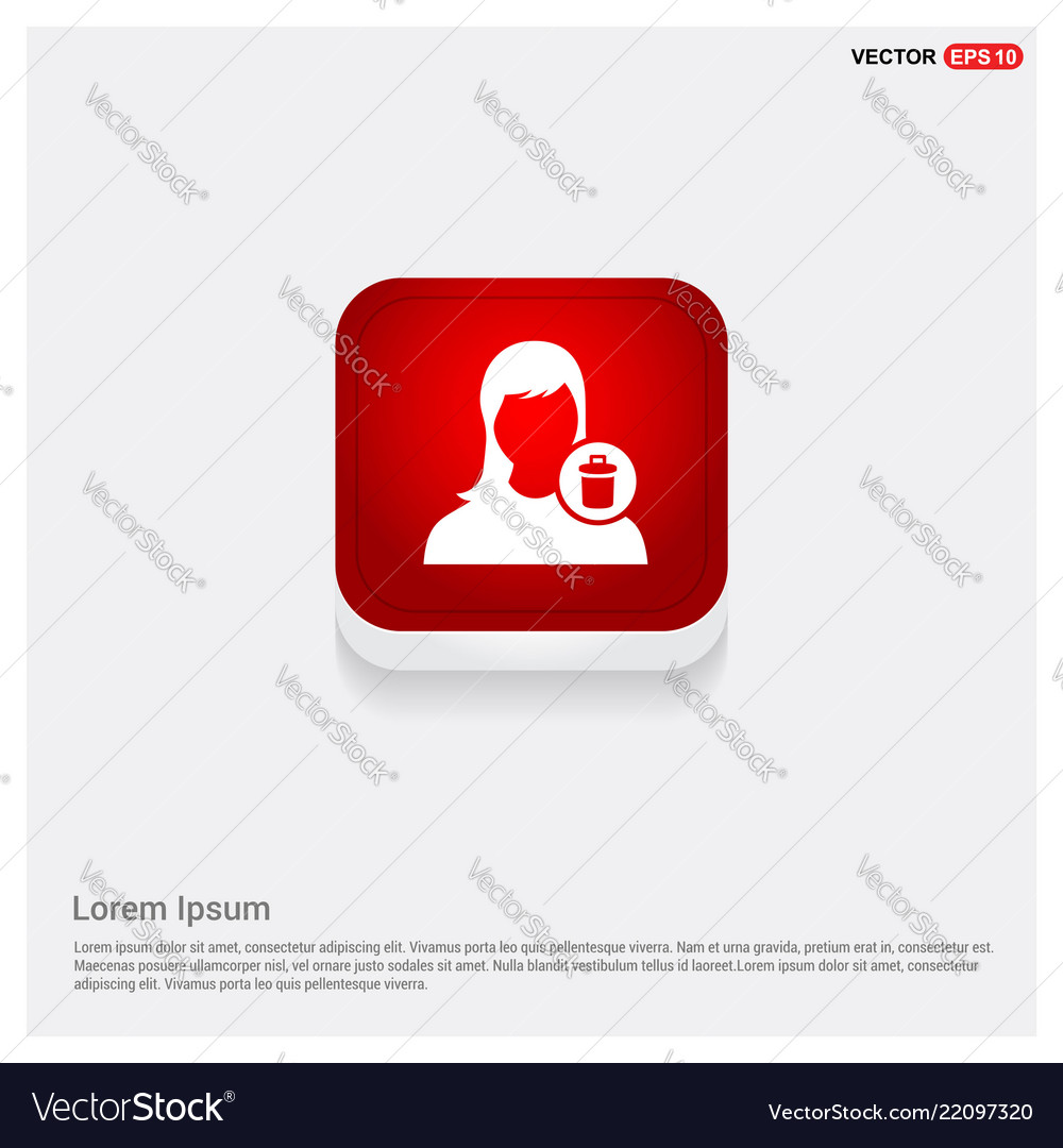 Delete user icon