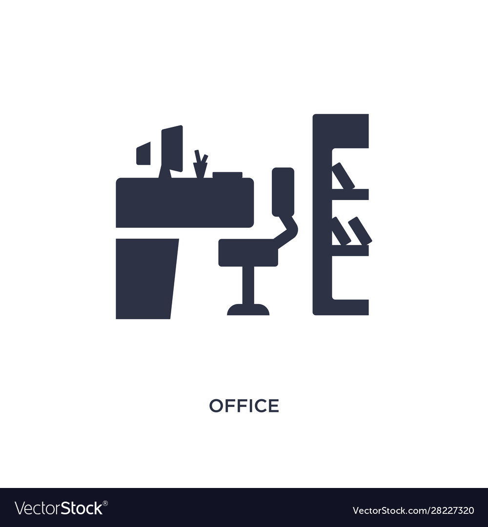 Office icon on white background simple element