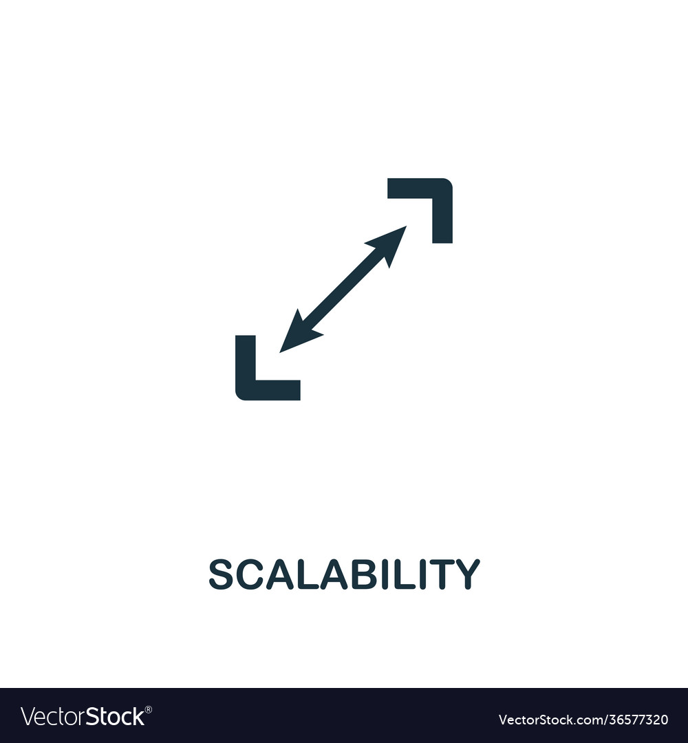 Scalability icon premium style design from