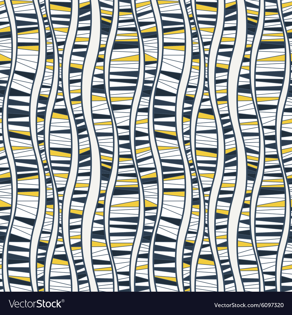 Seamless pattern of wavy lines