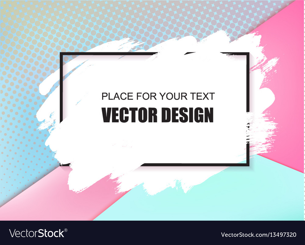 Universal Banner Frame And Place For Text Vector Image