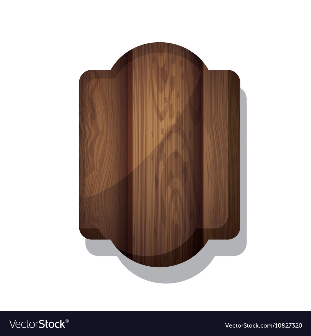 Wood And Striped Brown Frame Design Royalty Free Vector