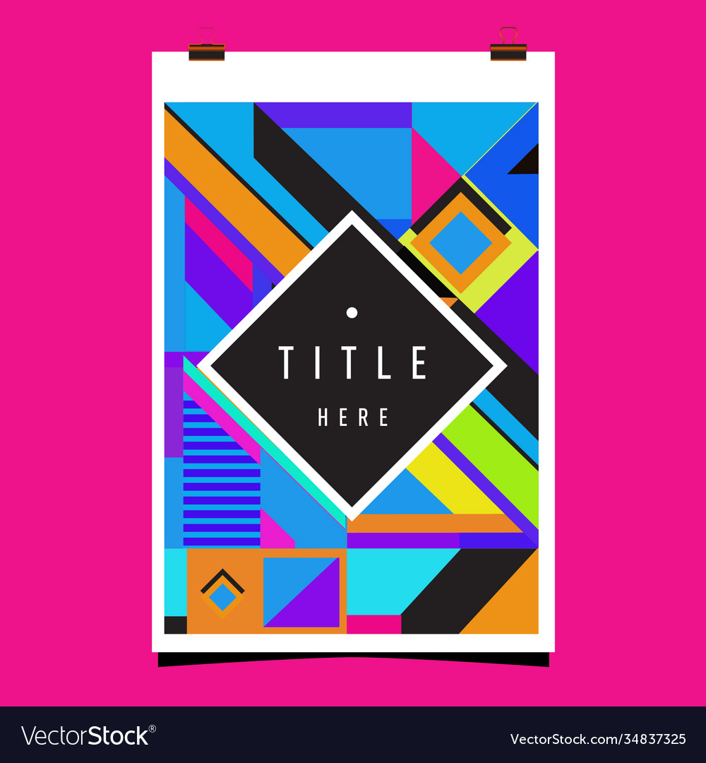 Abstract colorful geometric pattern background