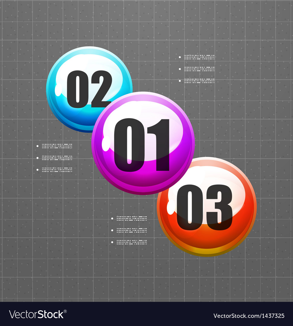 Abstract steps circles template