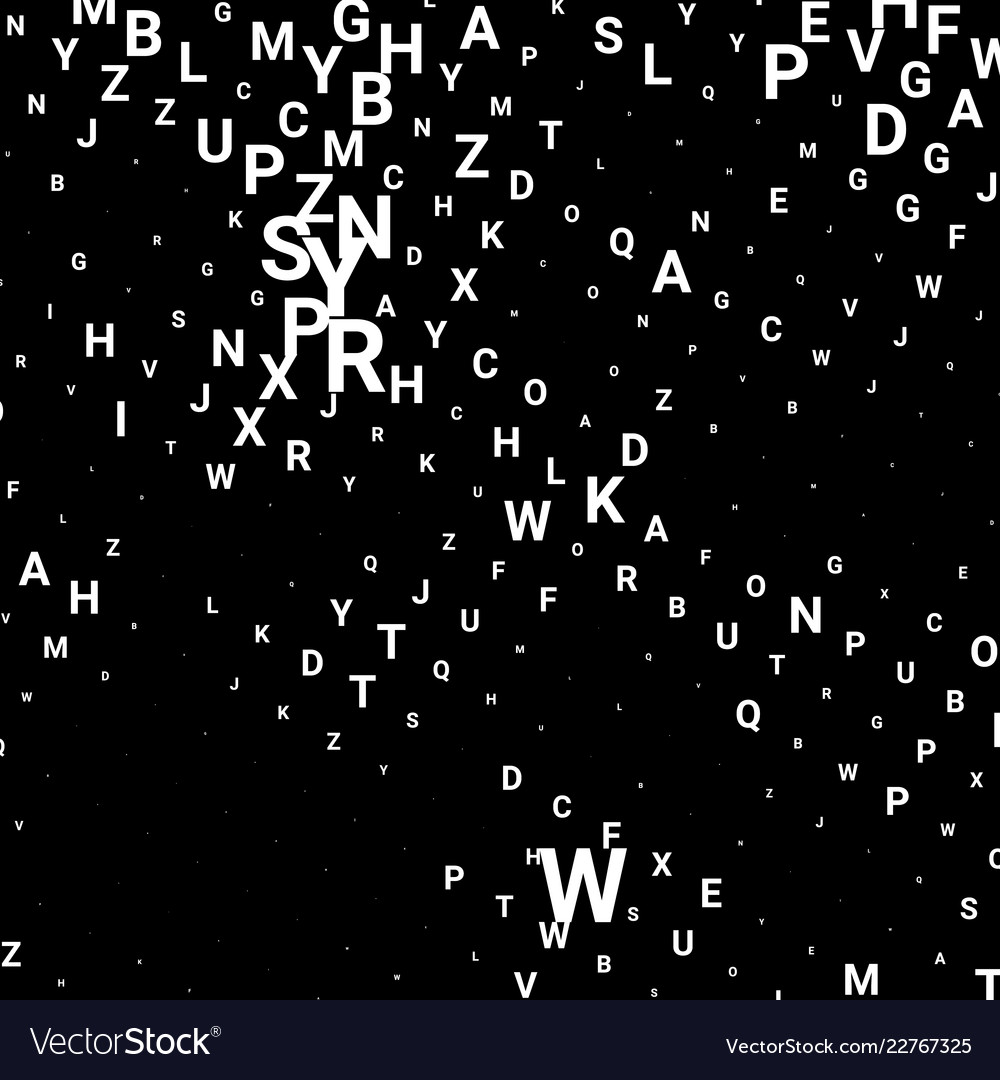 Abstract texture with letters vector image Abstract texture with letters
