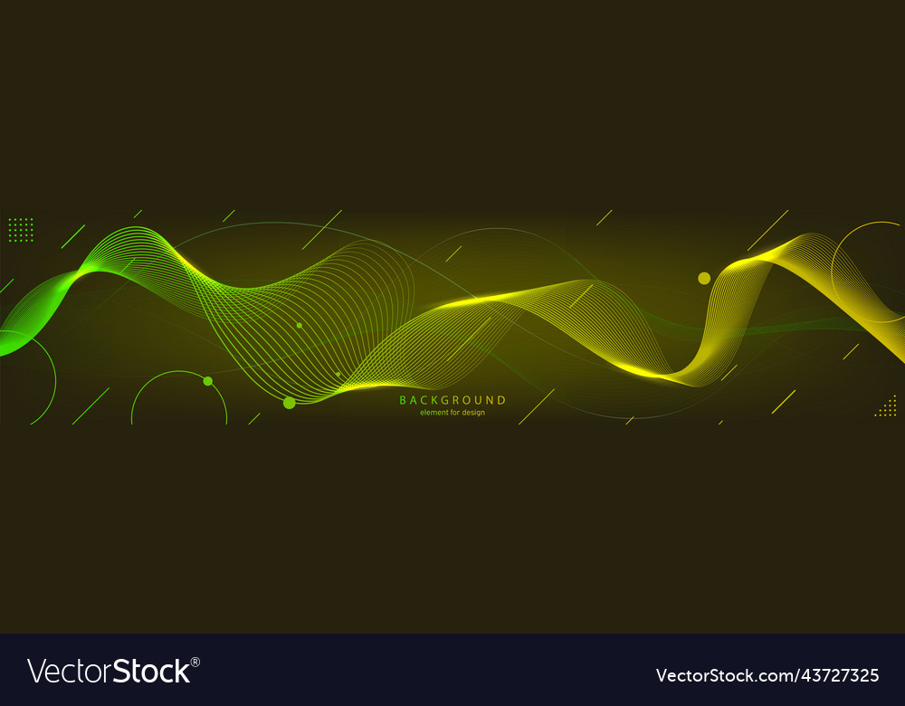 Abstract wave background element for design vector image Abstract wave background element for design