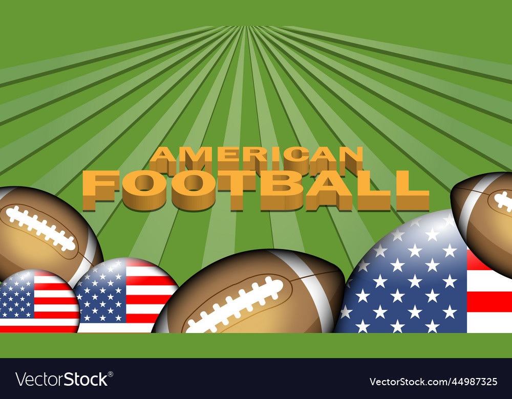 American football poster Royalty Free Vector Image