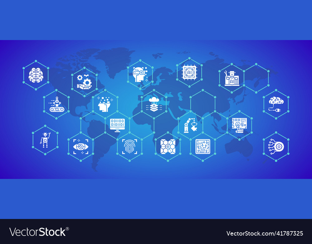 Artificial intelligence design Vector Image Artificial intelligence design
