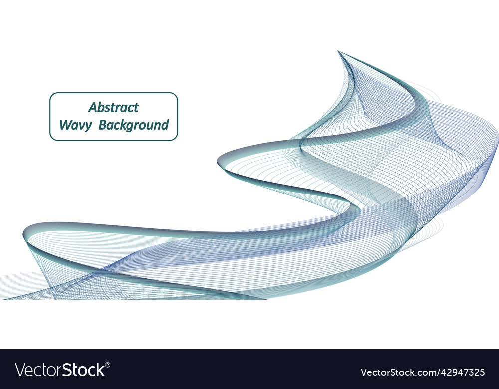 Blue wave swirl swoosh flowing abstract dynamic vector image Blue wave swirl swoosh flowing abstract dynamic