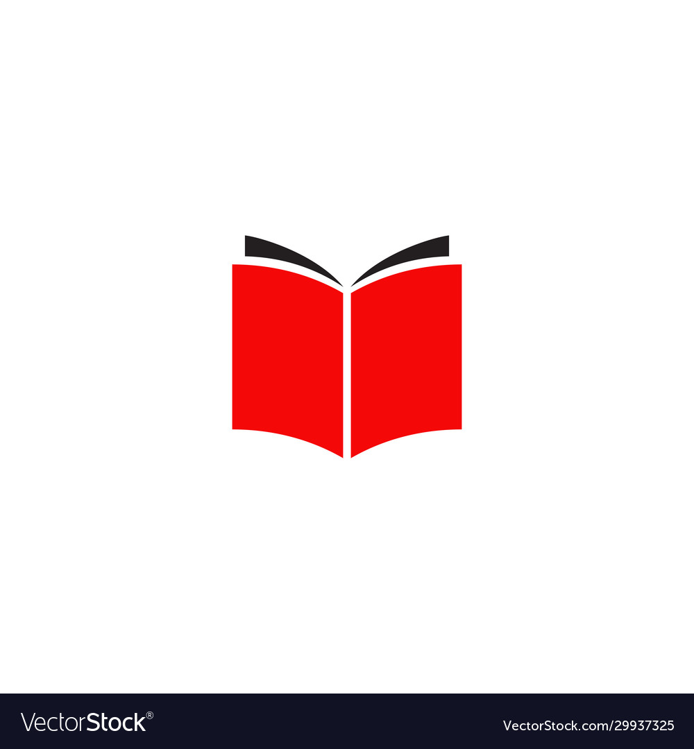 Book icon logo design template