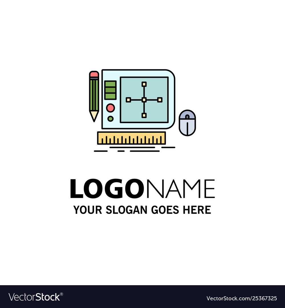 Design graphic tool software web designing flat Vector Image Design graphic tool software web designing flat
