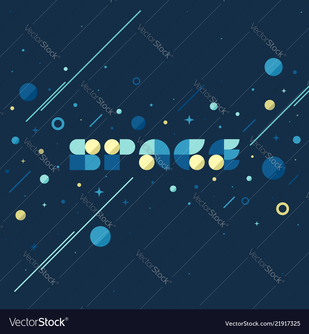 Flat concept of fantasy galaxy in huge universe