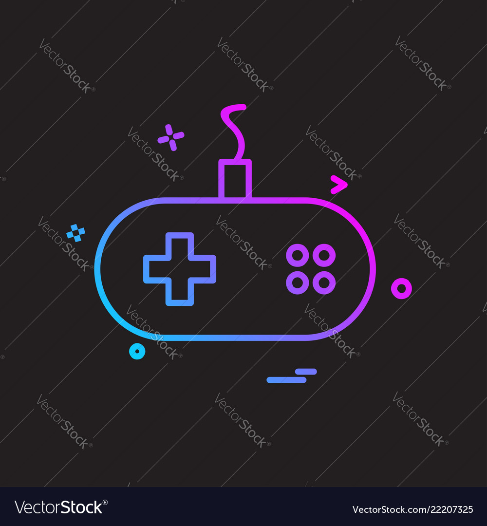 Game controller icon design Vector Image Game controller icon design