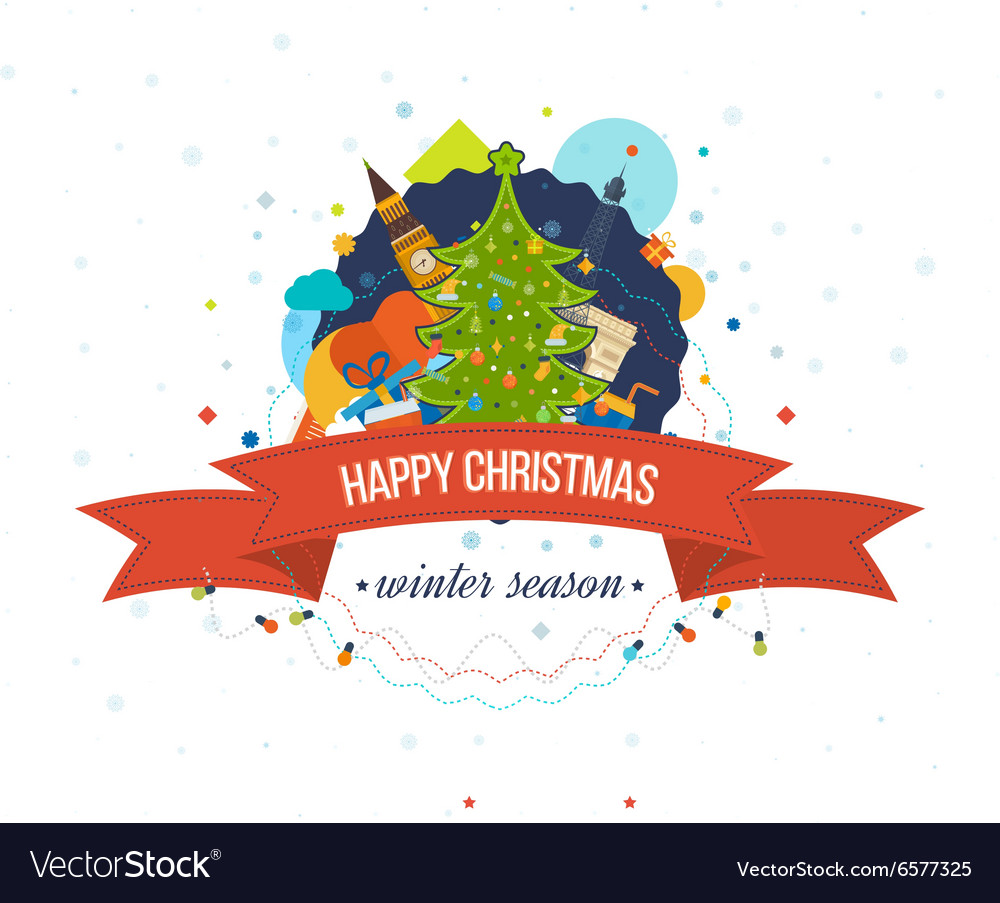 Happy new year 2016 creative greeting card design