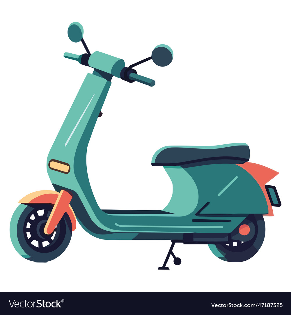 Motor scooter design Royalty Free Vector Image