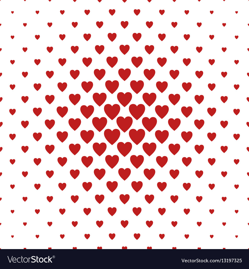 Red and white heart pattern background